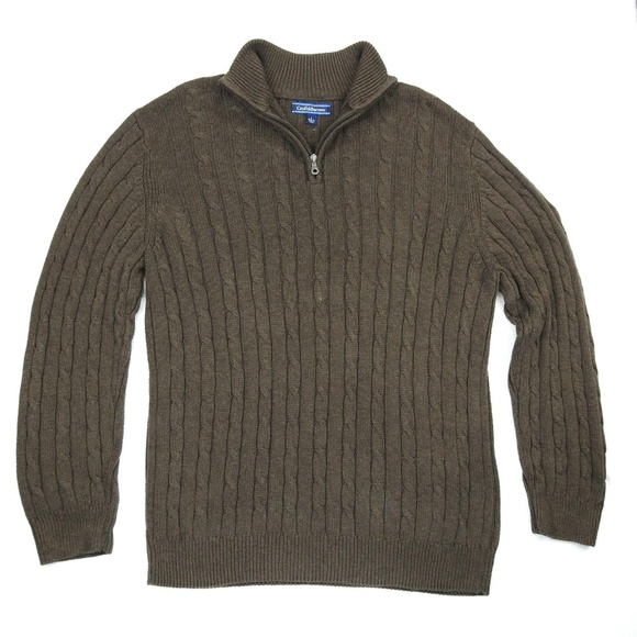 croft & barrow Other - Croft & Barrow Solid Brown Knit Pull Over Sweater